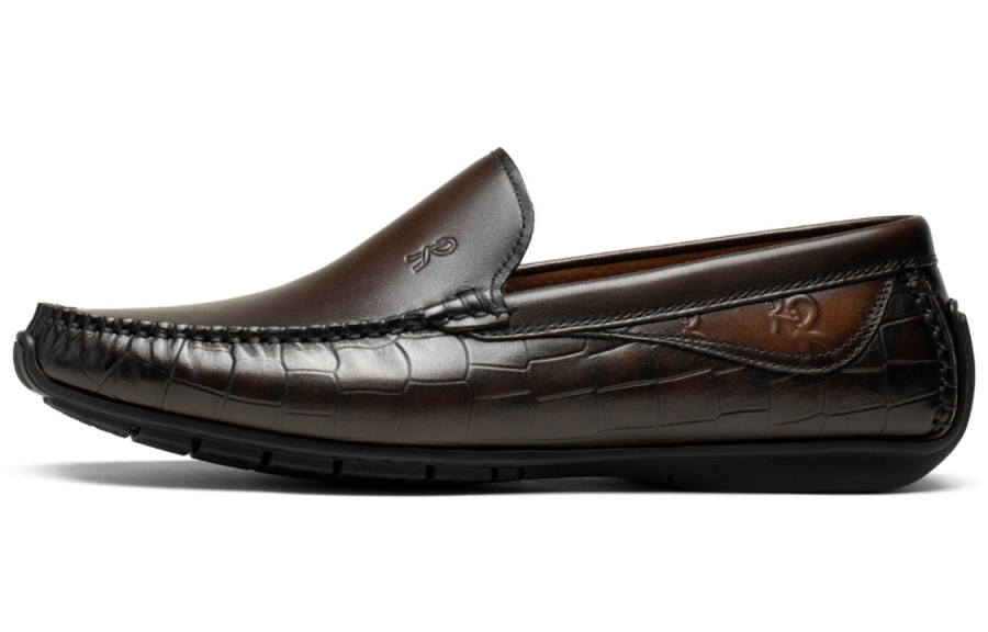 ROBERTA DI CAMERINO Cow Leather Casual Shoes Men's Brown