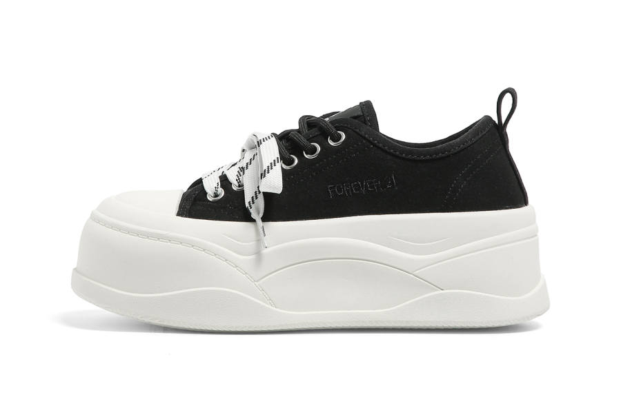 FOREVER 21 Low top Skateboard Shoes Women's Black