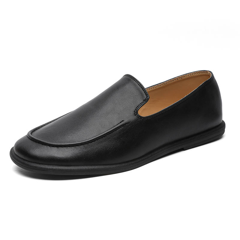 MODENGPAN MODENGPAN Microfiber Leather Low top Casual Shoes Unisex Black