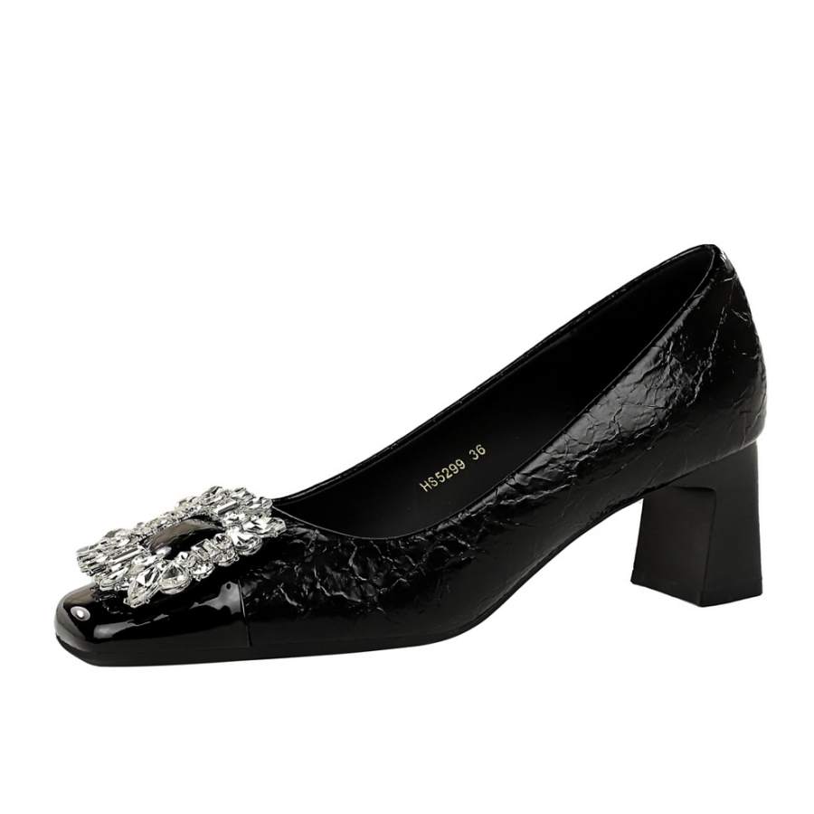 Bamiti Like Walking On A Level Surface Chunky Heel High Heels 5CM Women's