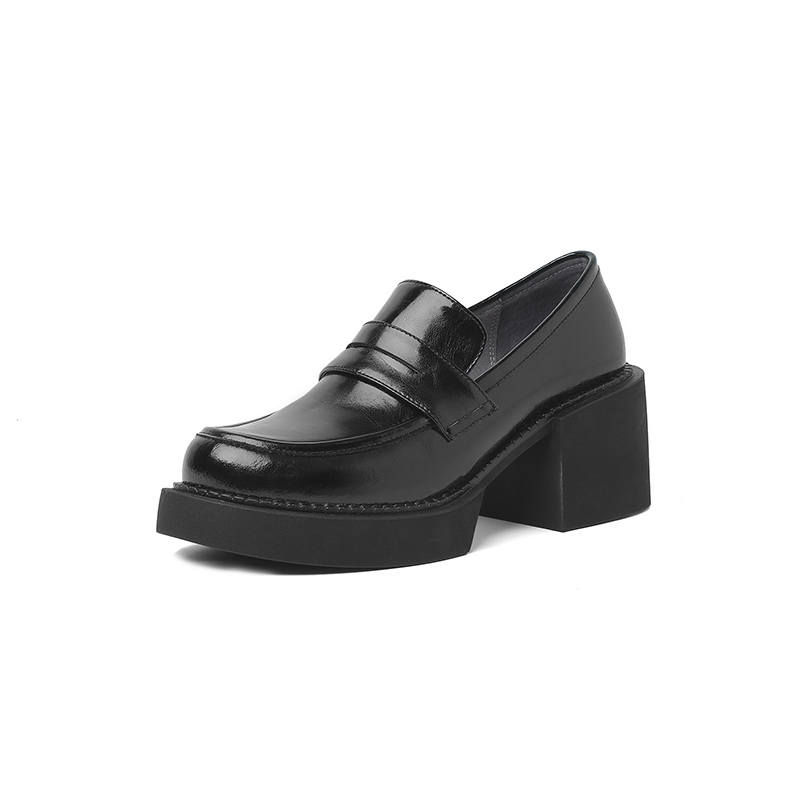SUYANJIAO Cow Leather Casual Shoes Women's Black
