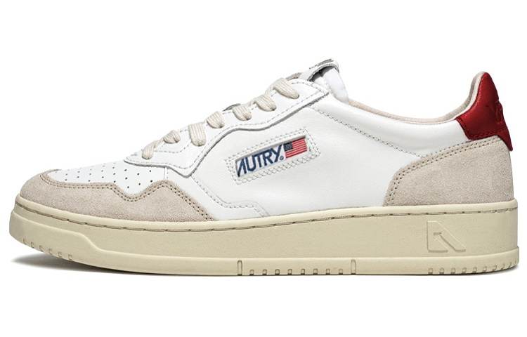 AUTRY AUTRY Medalist Low 'White Red Suede' Women's