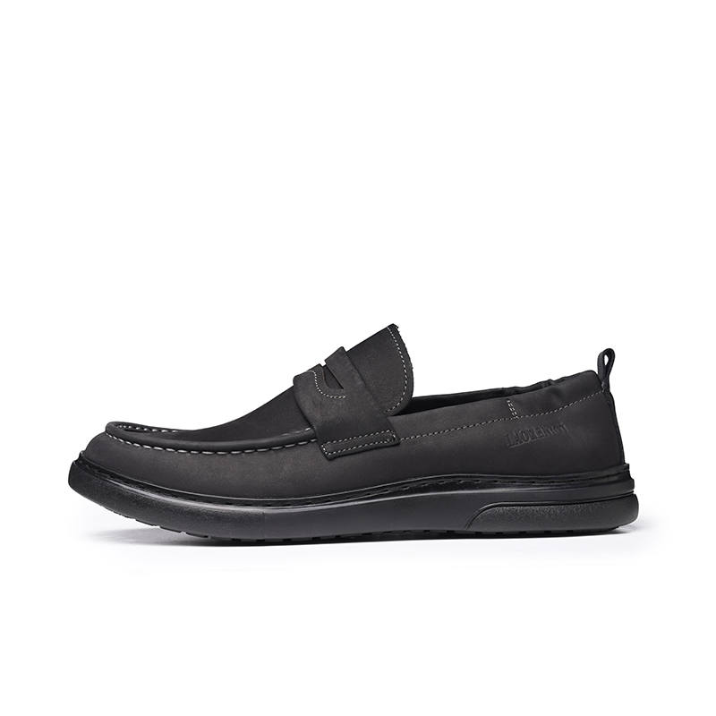 LAORENTOU Men's Casual Shoes Men's Low Top Black