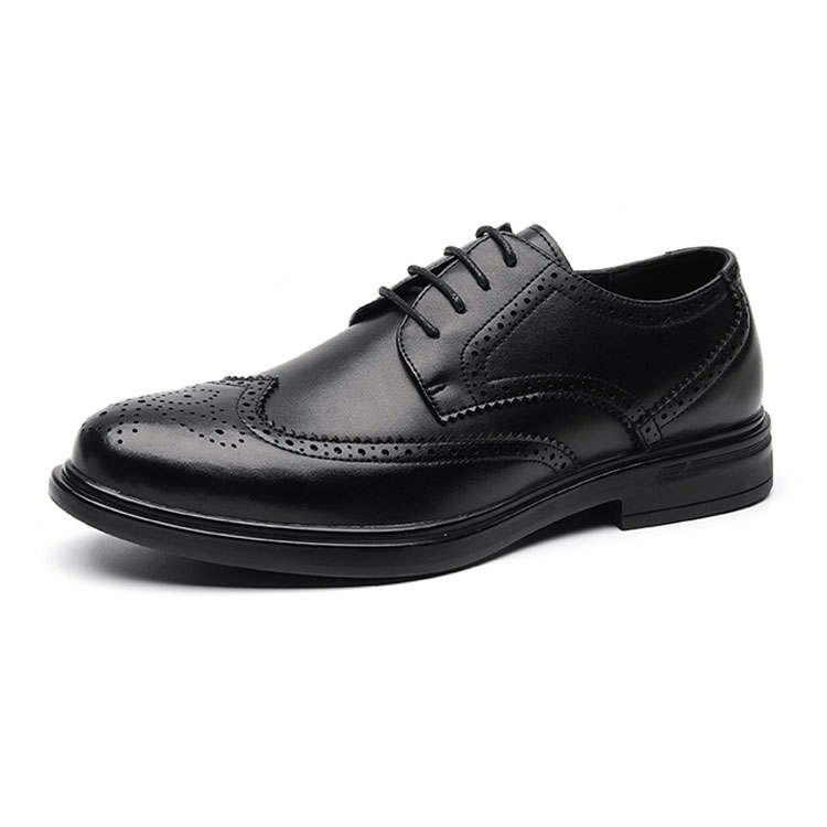 KAQIAODI Dress Shoes Men's Low Top Black, Brown