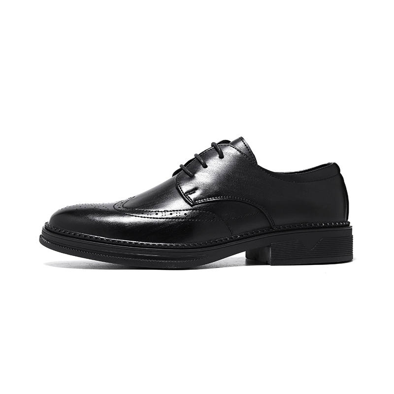 KAQIAODI Microfiber Leather Casual Shoes Men's Black