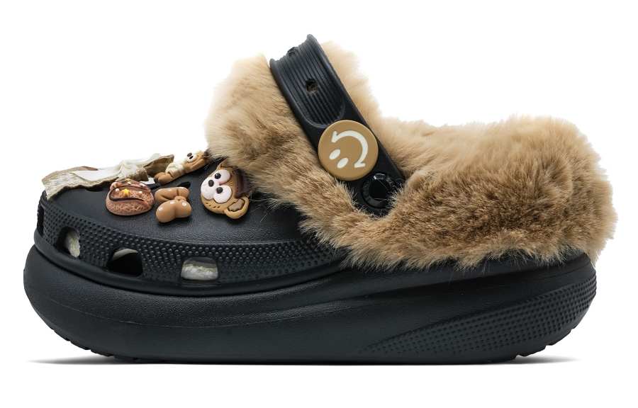 Crocs Crocs Classic Clog Plush Chocolates EVA Clogs Unisex Black