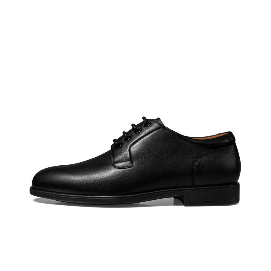 Zuti British Business Calfskin Derby Shoes Dress Shoes Men's Black