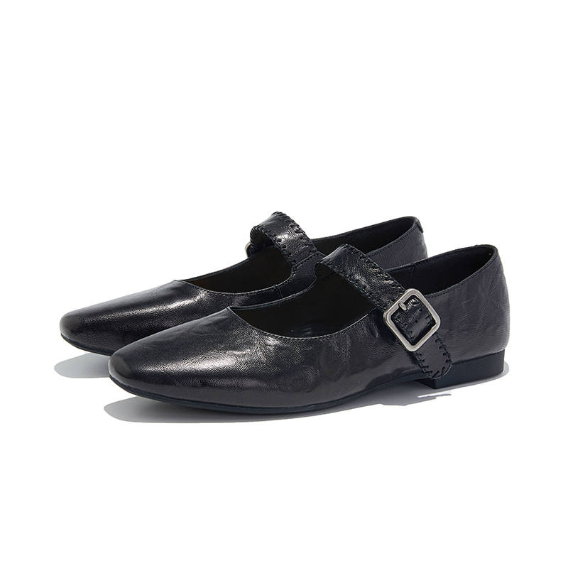 CHIBANG Flat Mary Jane Shoes 1.5cm Women's