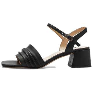 NINE WEST Sheepskin One Strap Sandals 4.8cm Women's