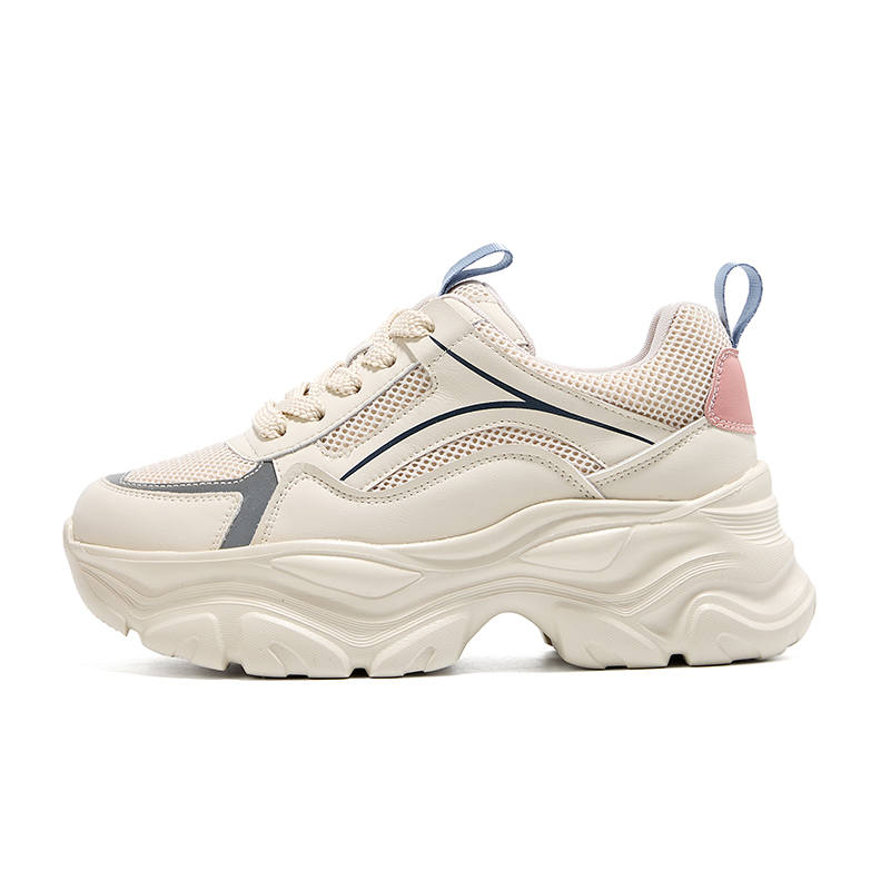 GONGNIUMEILI Pu Low top Chunky Sneakers Women's