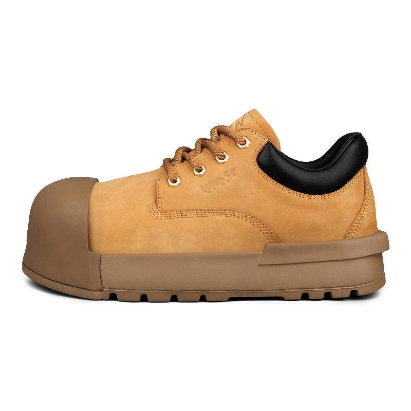 LOHAN·SIR Dreamland Top Grain Cow Leather Casual Shoes Men's Earth Brown Yellow