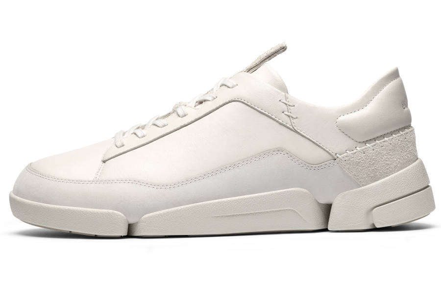 Clarks Abrasion Resistant Low top Casual Shoes Men's White