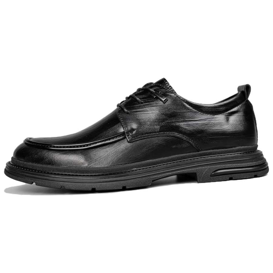 G5 Casual Leather Shoes Men's Low Top Black