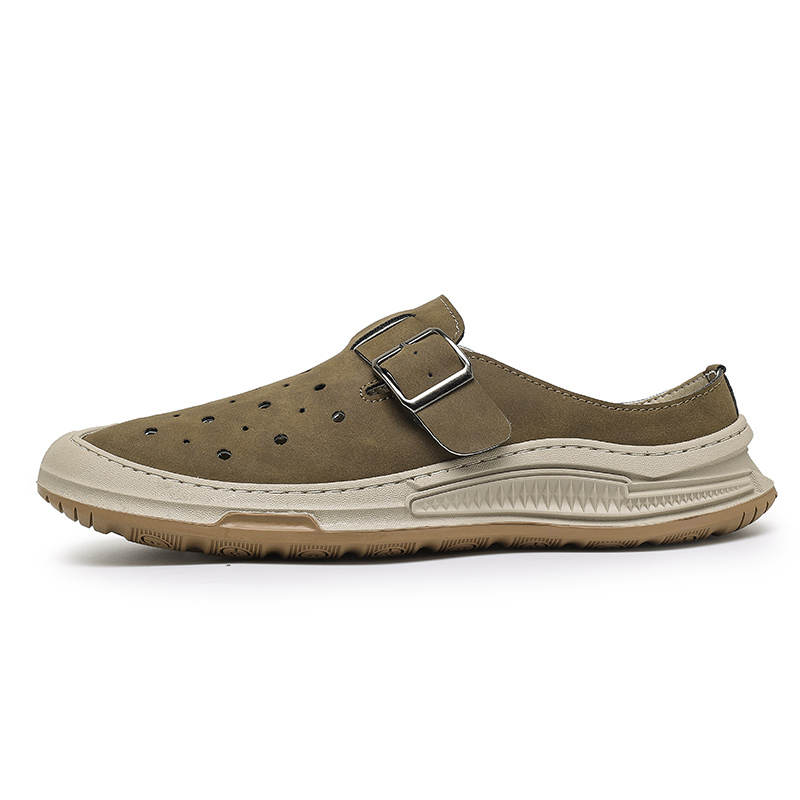 CALIFBULL Stitching Abrasion Resistant Abrasion Resistant Closed Toe Slippers Men's