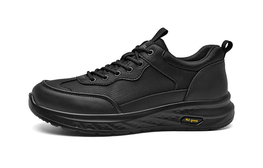 HLA Synthetic Leather Low top Casual Shoes Men's Black