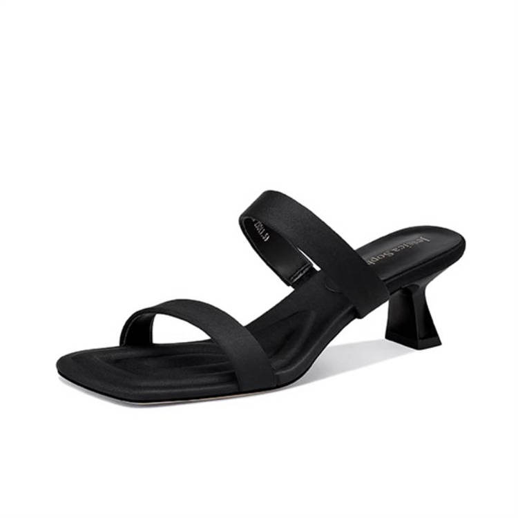 JESSICA SOPHIA Slip Resistant Slip Resistant Slide Slippers Women's Black