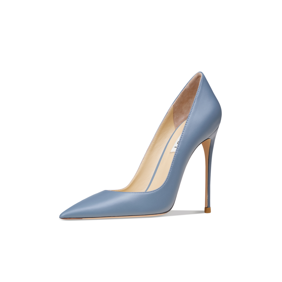 Suyymakk Slim Heel High Heels Women's Blue Gray