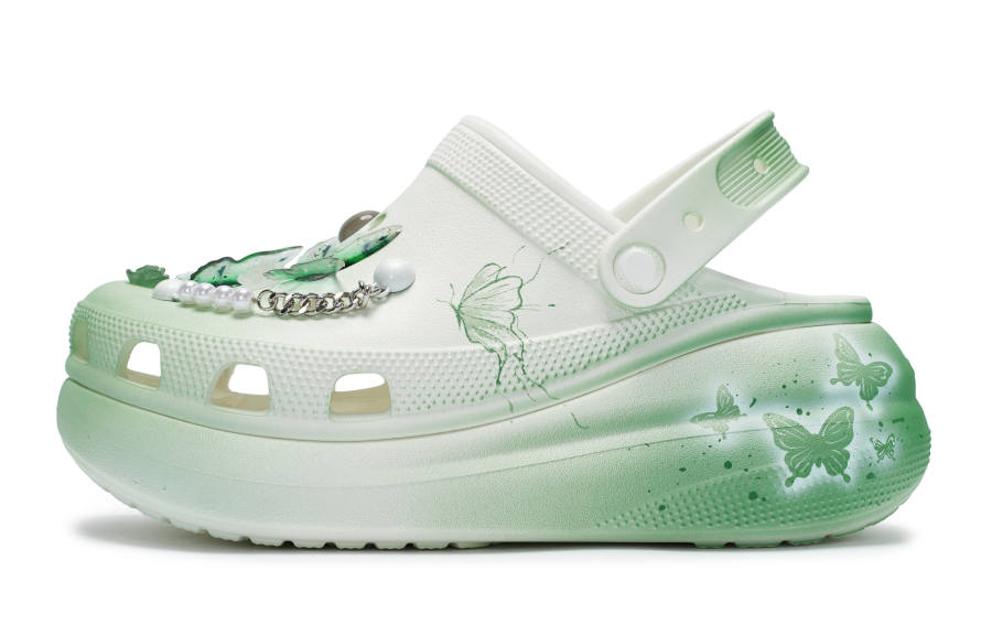 Crocs Crocs Crush Clog 811 Manufacturing, Xiaodie Conceals Spring Clogs Unisex Green White