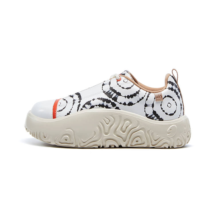 U.IN Painted Travel Shoes Vigo 2 Modern Arts Low top Skateboard Shoes Women's
