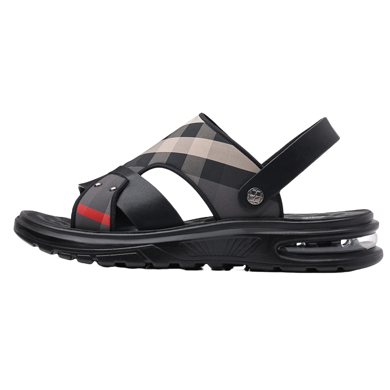YILICHUANZHANG Mesh Beach Sandals Men's Black