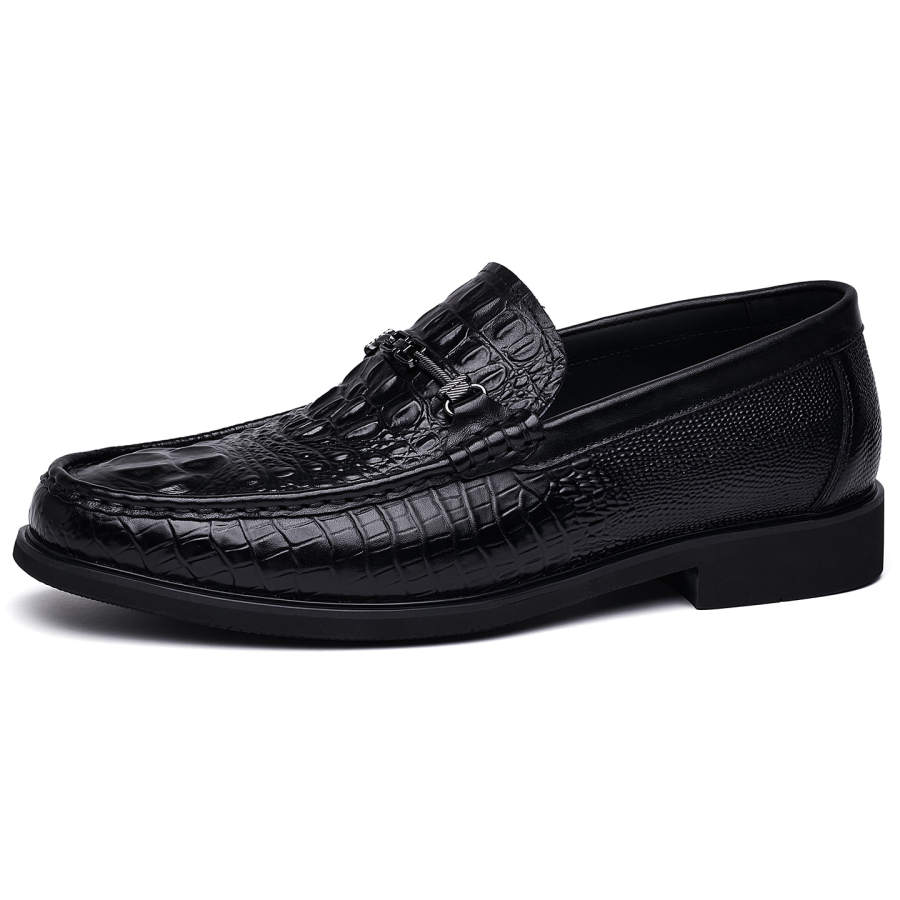 KAISER Cow Leather Casual Shoes Men's Black