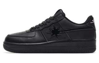 Starwalk Soldier Microfiber Leather Abrasion Resistant Low top Skateboard Shoes Men's Black