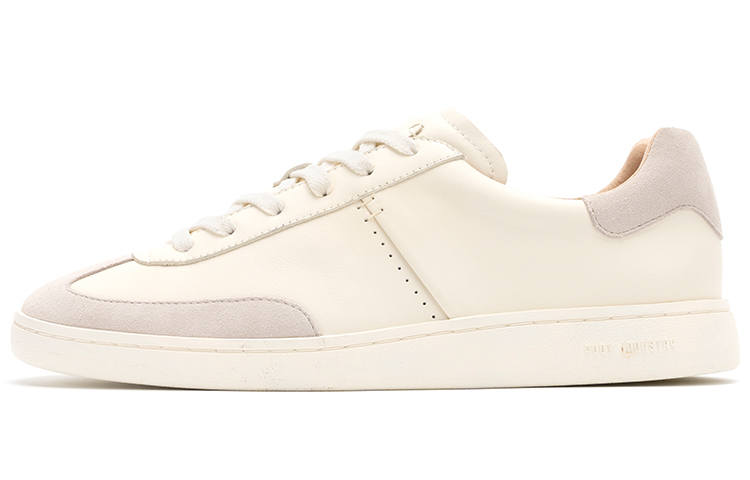FOOT INDUSTRY Cow Leather German Army Trainers Antique White/Gray