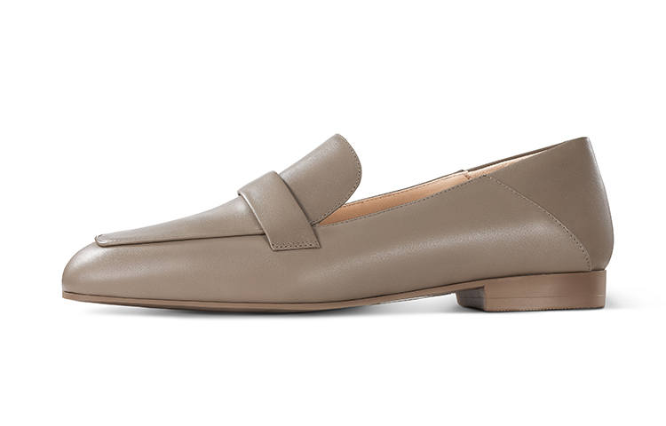7or9 Chestnut European Bread Casual Comfortable Soft Flat Unlined Shoes Low Heel Women's Khaki
