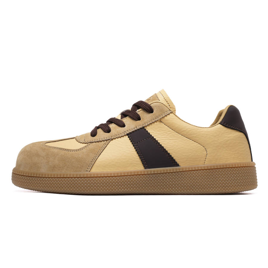 FACKRAM Microfiber Leather Breathable Lightweight Height Increasing Low top Casual Shoes Men's