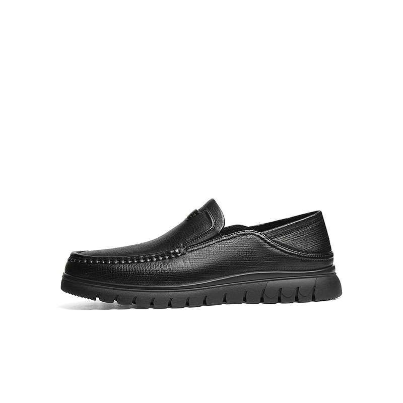 RED DRAGONFLY Sheepskin Casual Shoes Men's Black