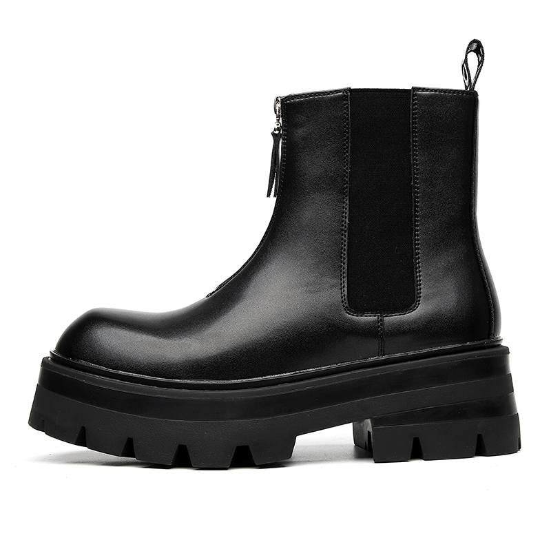 CHILANG CHILANG Crew Chelsea Boots Men's Black