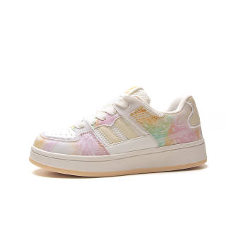 STUR YSN Wear resistant And Lightweight Low top Skateboard Shoes Women's Rainbow Candy