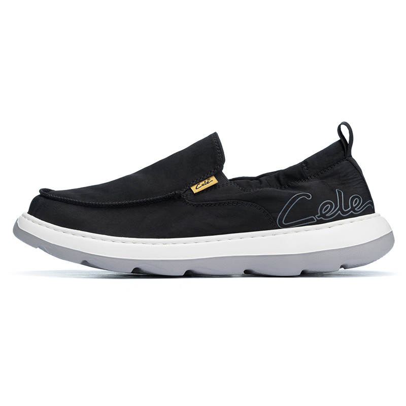 CELE Men's Casual Shoes Men's Low Top Black/Gray/Apricot