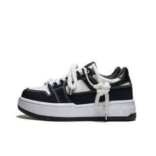 HACKBUTEER Low top Skateboard Shoes Men's Black