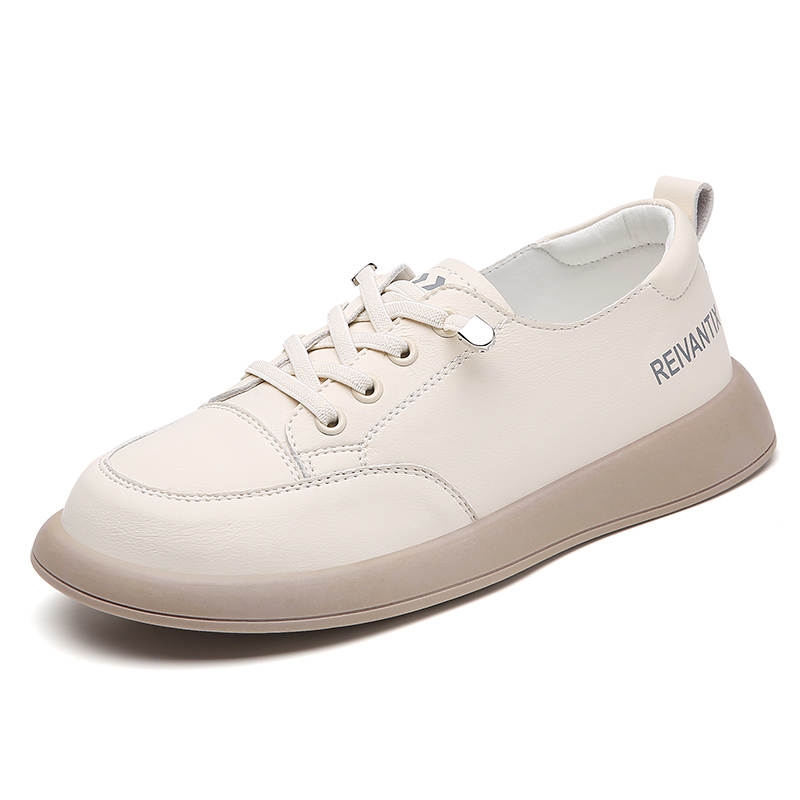 Reivantix Reivanti Microfiber Leather Fashion Casual Shoes Women's Beige