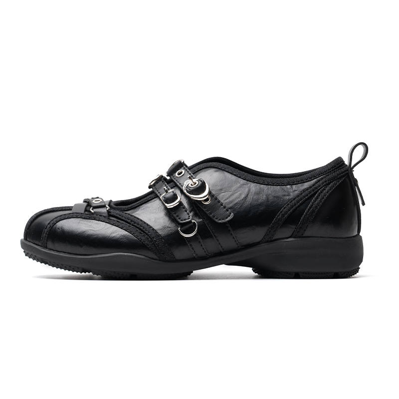 Mule Donkey Mary Jane Shoes Women's Gothic Black