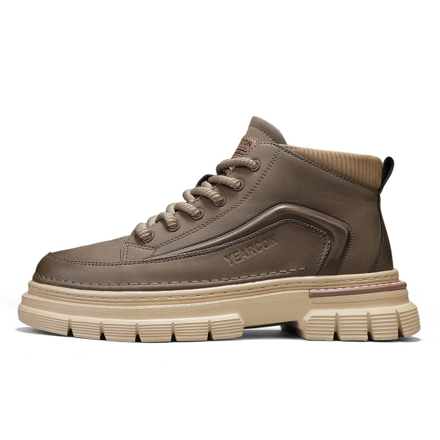 YEARCON YEARCON Combat Boots Men's Black/Olive Brown