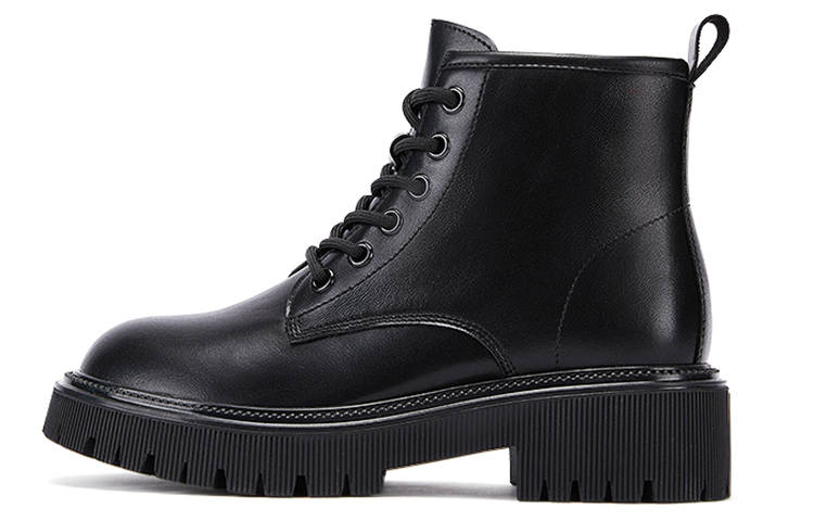 DAPHNE DAPHNE PU 12cm Combat Boots Women's