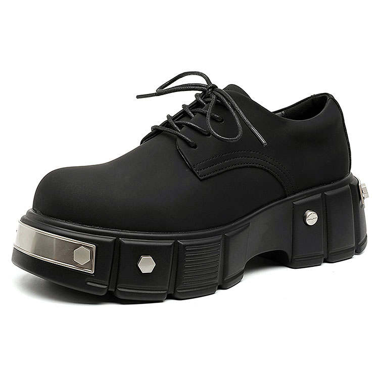 KAQIAODI Microfiber Leather Casual Shoes Men's Black