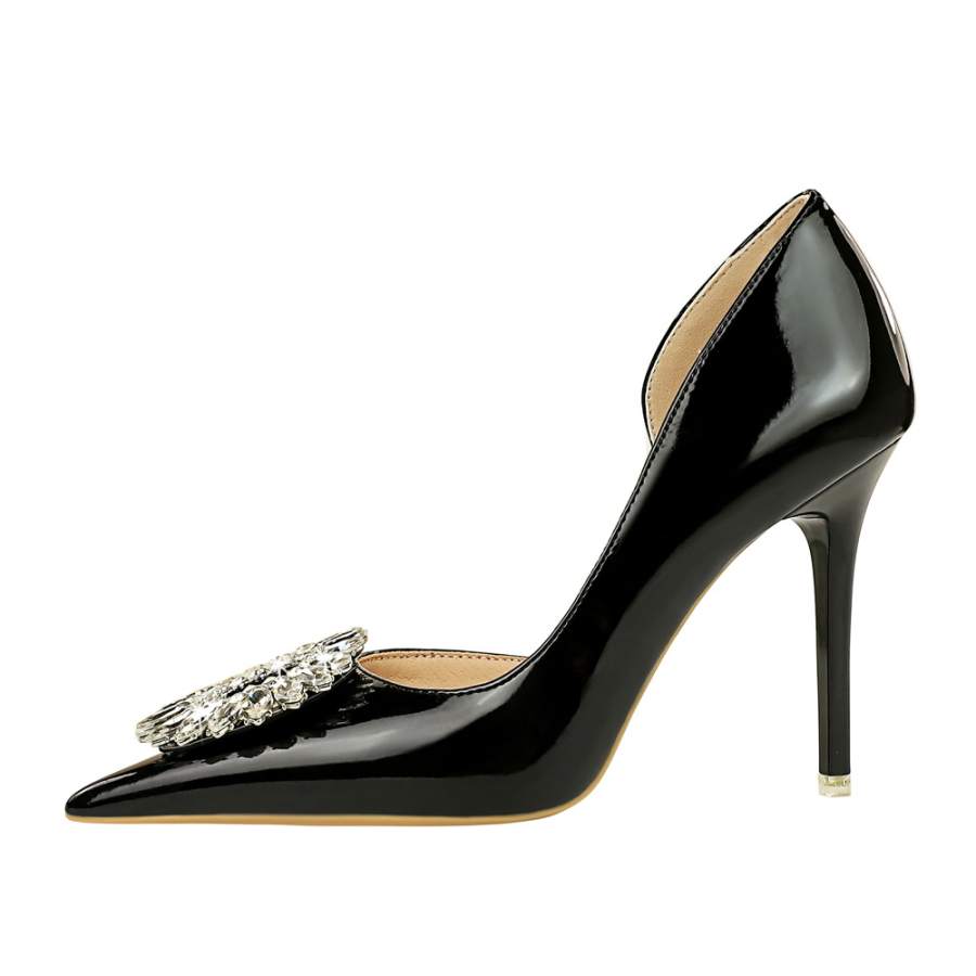 QITUMAUL Slim Heel High Heels 10.5cm Women's