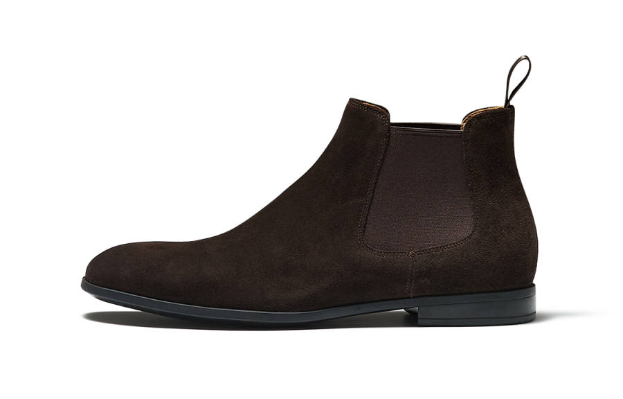 TRUFFAUT Cow Suede Short Chelsea Boots 2.5cm Men's