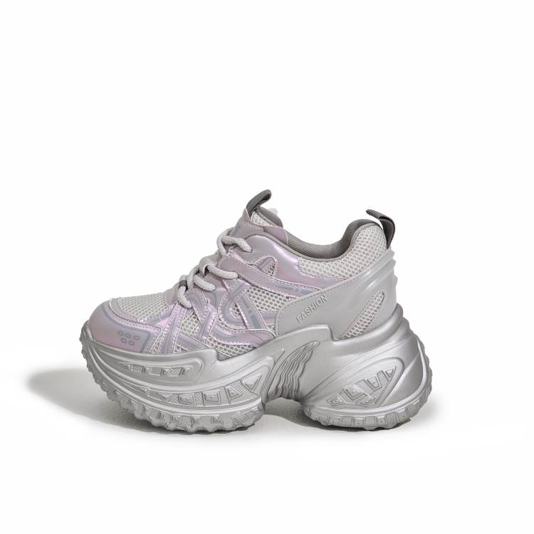 MILANLIANGE Abrasion Resistant, Breathable, Lightweight Low top Chunky Sneakers Women's