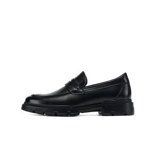 HALEBOSS Cow Leather Casual Shoes Men's Black