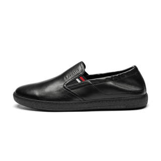 J.BENATO Cow Leather Casual Shoes Men's Black
