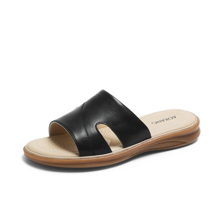AOKANG PVC Polyvinyl Chloride Slip Resistant Slip Resistant Slide Slippers Women's