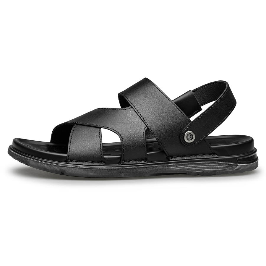ZRO ZRO Beach Sandals Men's Black/Dark Brown