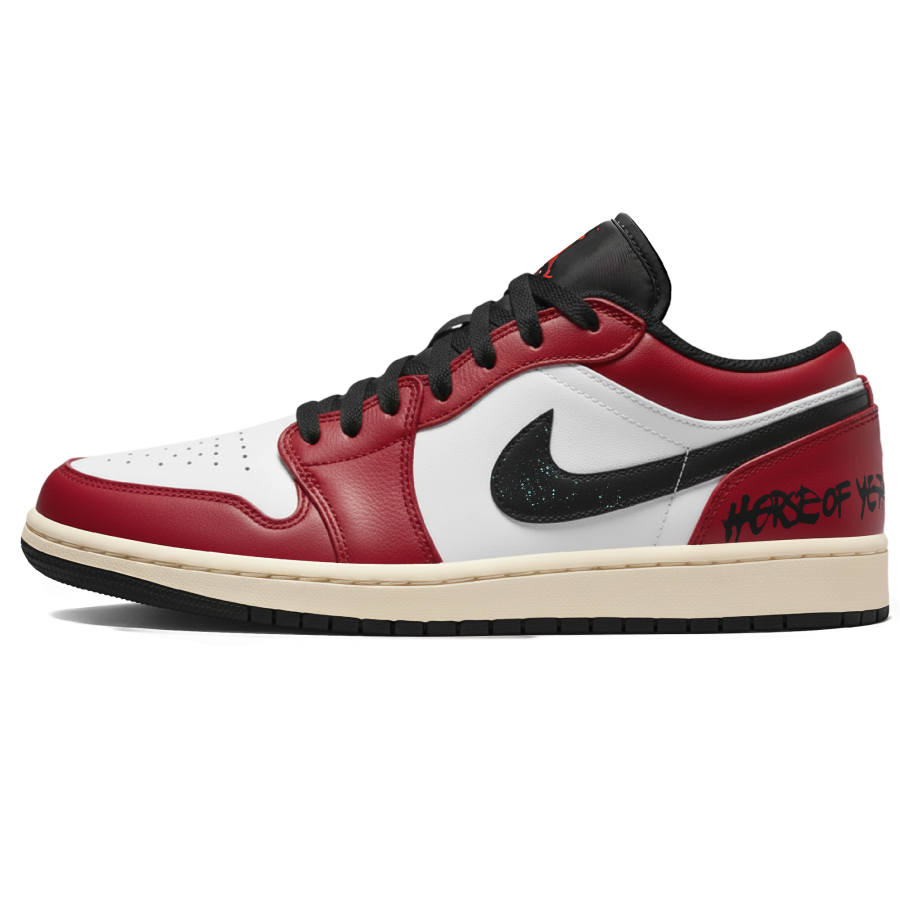 Jordan Jordan Air Jordan 1 LOW Triple Lab, Horse Year, Red Horse Warrior Abrasion Resistant Abrasion Resistant Low top