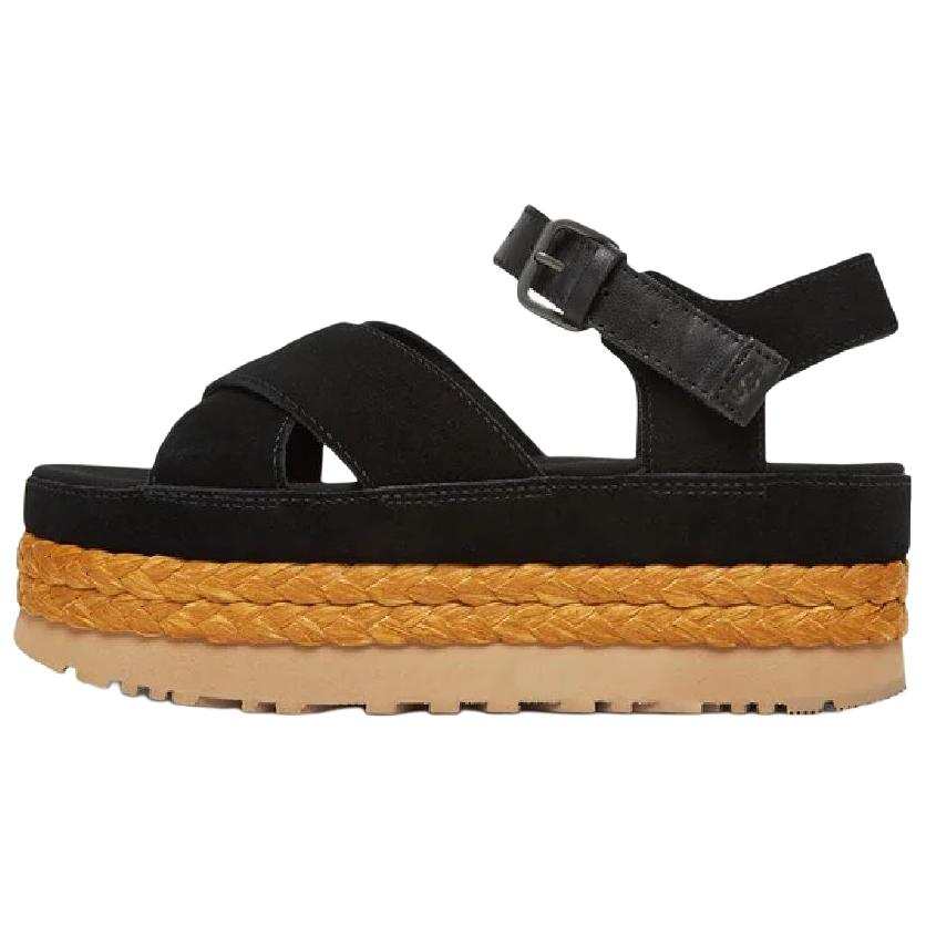 UGG UGG Aubrey One Strap Sandals 6CM Women's Black