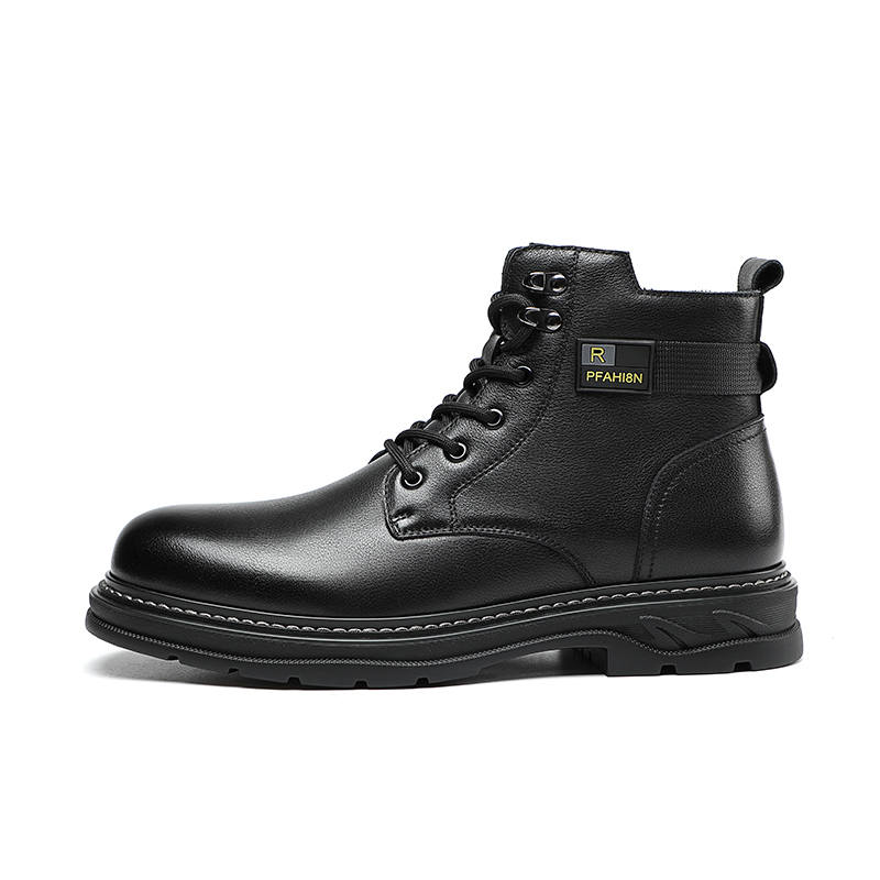 SEPTWOLVES SEPTWOLVES Top Grain Cow Leather Combat Boots Men's British Style HD