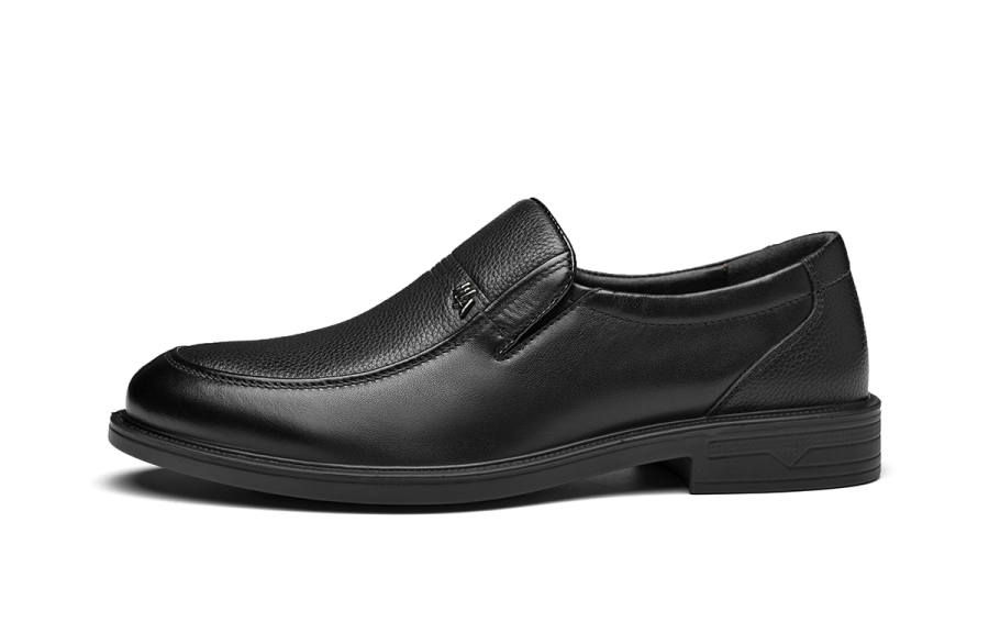 HLA Top Grain Cow Leather Men's Men's Black